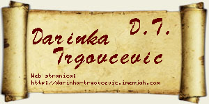 Darinka Trgovčević vizit kartica